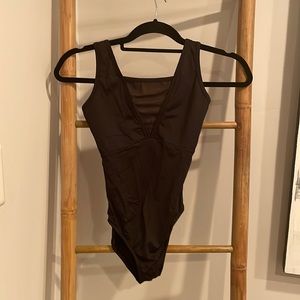 Russian pointe black leotard